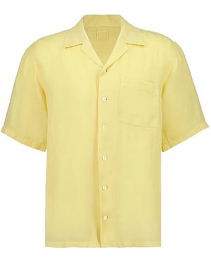 120% Lino Pocket Short-Sleeve Shirt - Yellow