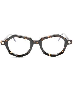 Kuboraum Geometric-Frame Glasses - Brown