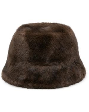 P.A.R.O.S.H. Faux-Fur Bucket Hat - Brown