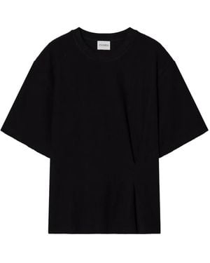 Closed Geripptes T-Shirt - Schwarz