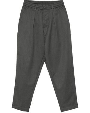 Universal Works Pantaloni Con Vita Elasticizzata - Grigio