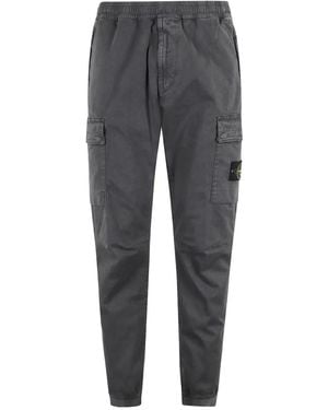 Stone Island パッチポケット カーゴパンツ - グレー