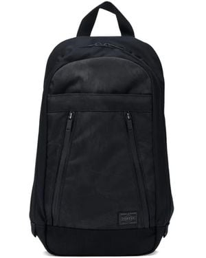 Porter-Yoshida and Co Zip Pocket Backpack - Black