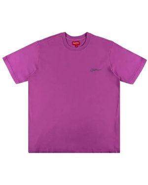 Supreme Arabic-Logo T-Shirt - Purple