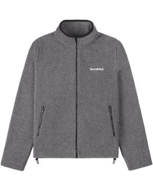 Sporty & Rich Zip-Up Jacket - Grey