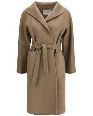 Max Mara Abrigo Lilia Con Cinturón - Neutro