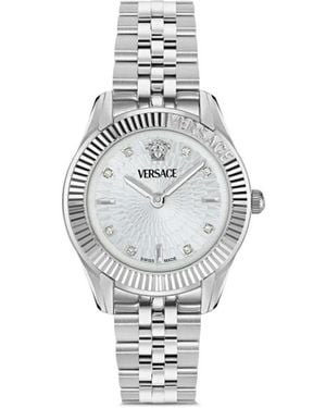 Versace Greca Diamond 30 Mm - Wit