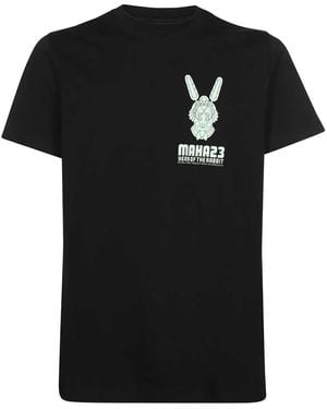Maharishi Rabbit-Print T-Shirt - Black