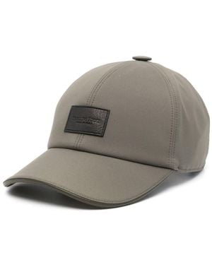 Stefano Ricci Logo-Patch Baseball Cap - Grey