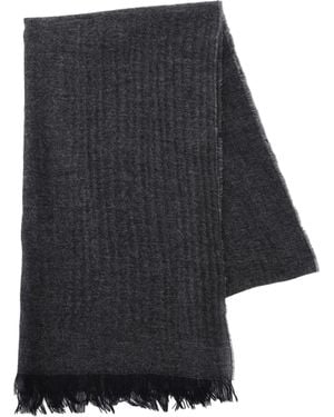 Corneliani Bufanda de punto con efecto de mezcla - Gris