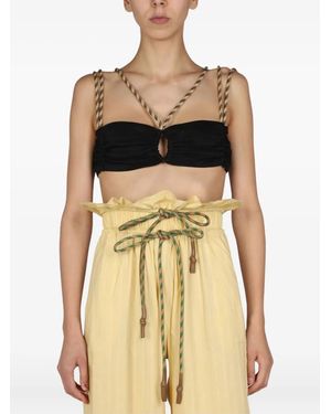 Miista Mara Cut-Out Top - Black