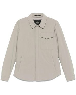 Montecore Classic-Collar Shirt Jacket - White