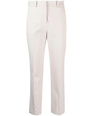 Calvin Klein Cropped Gabardine Trousers - White