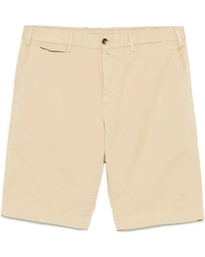 PT Torino Bermudas aus Gabardine - Natur