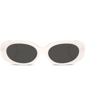 COACH Oval-Frame Sunglasses - White