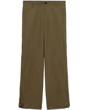 Toga Zip-Detail Straight-Leg Trousers - Green