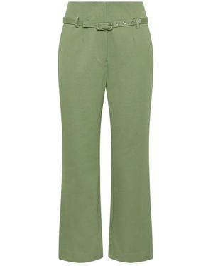 Maliparmi Belted Straight Pants - Green
