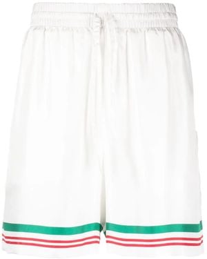 CASABLANCA Silk Shorts - Green