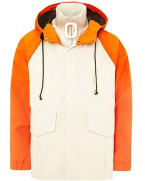 JW Anderson Two-Tone Hooded Jacket - Orange