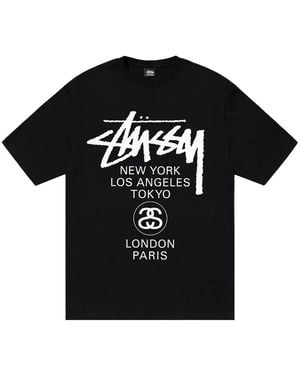 Stussy World Tour T-Shirt - Black
