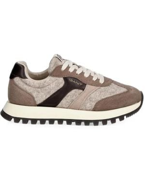 GANT Panelled Low-Top Trainers - White