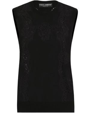 Dolce & Gabbana Top Smanicato - Nero