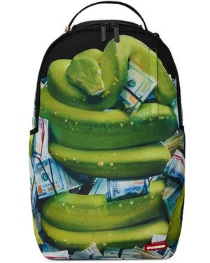 Sprayground Mochila Snake Eyes Con Estampado De Serpiente - Verde