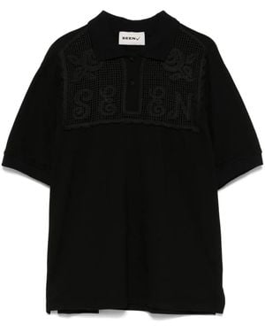 SEEN USERS Old School New Cool Polo Top - Black