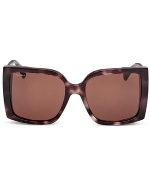 Max Mara Eyewear Square-Frame Sunglasses - Brown