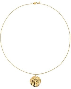 Monica Vinader Gp Zodiac Virgo Necklace - White