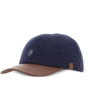 Eleventy Logo-Embroidered Baseball Cap - Blue