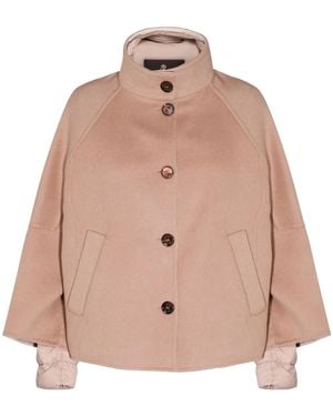 Moorer Layered Wool-Cashmere Padded Jacket - Natural