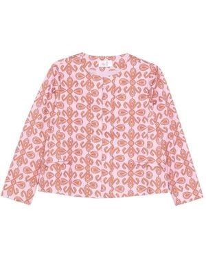 Niu Bolero con motivo floral - Rosa