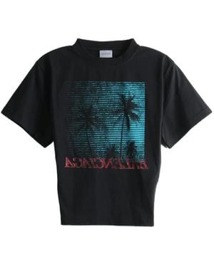 Balenciaga Camiseta Corta Con Estampado Gráfico - Negro