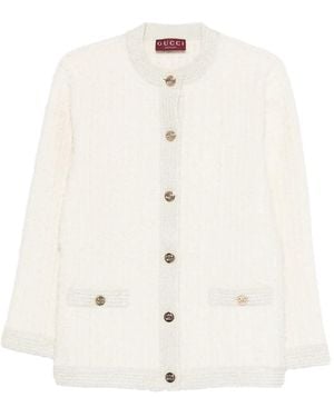 Gucci Neutrals Jackets - White