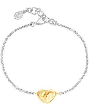 Dower & Hall Mini Puff Heart Bracelet - Metallic