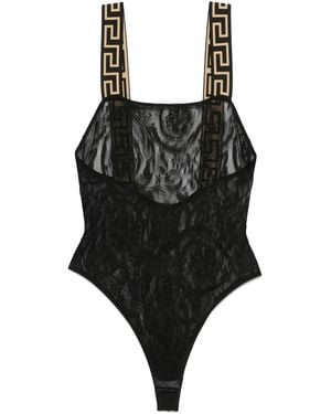 Versace Greca Border Romper - Zwart