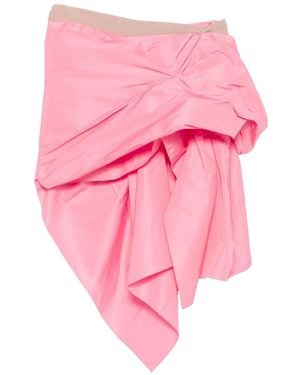 N°21 Draped Asymmetric Mini Skirt - Pink