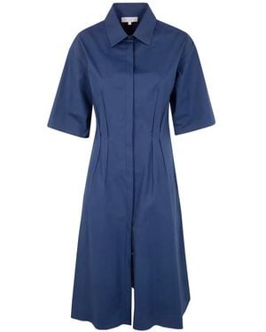Antonelli Vestido Camisero Con Botones - Azul