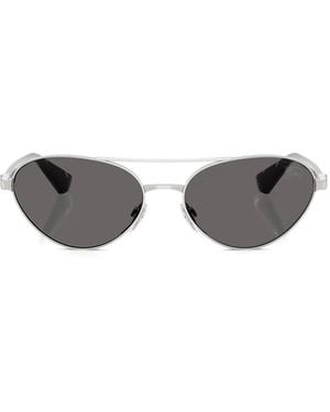 Burberry Oval-Frame Sunglasses - Grey