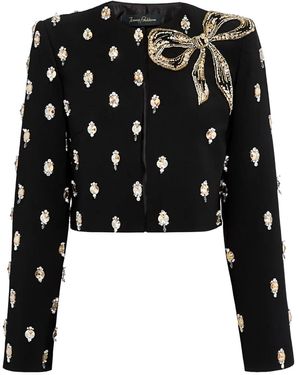 Jenny Packham Leotine Jacke Mit Perlen - Schwarz