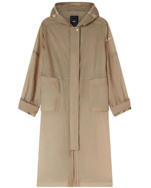 Add Hooded Parka Coat - Natural