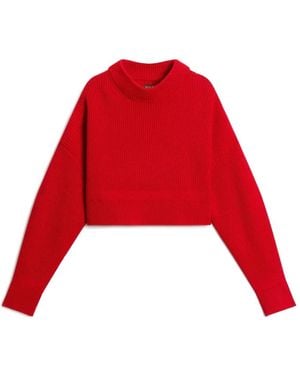 Woolrich Ribbed-Knit Crew-Neck Jumper - Red