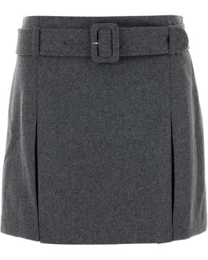 A.P.C. Cecile Pleated Skirt - Grey