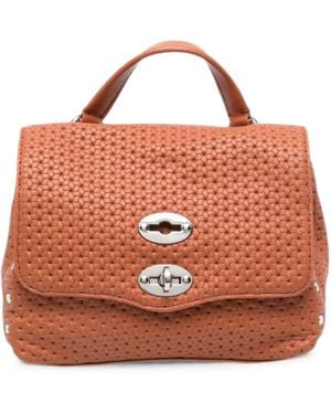 Zanellato Baby Postina Casa Venissa Woven Leather Tote Bag - Orange