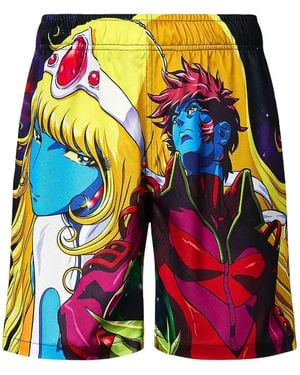 Pleasures X Daft Punk Interstella Shorts - Yellow