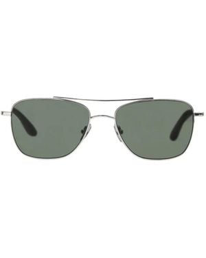THISTLES Malone Double-Brow Rectangular-Frame Sunglasses - Green
