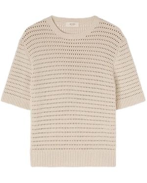 RETORI Net-Stitch Cotton T-Shirt - Natural