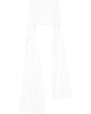 Zuhair Murad Multi-Way Shoulder Cape - White