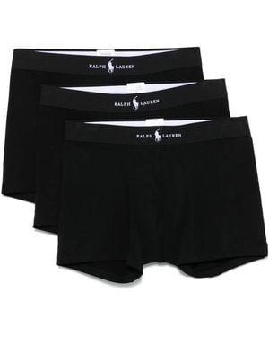 Polo Ralph Lauren Logo-Waistband Boxers (Pack Of Three) - Black
